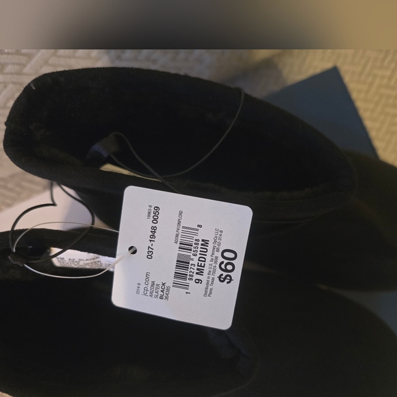 New Women's Arizona Black Suede Boots Size 9 - Picture 5 of 8